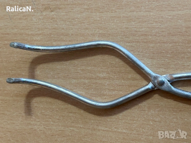 Лабораторна щипка за тигли, снимка 4 - Антикварни и старинни предмети - 53090379