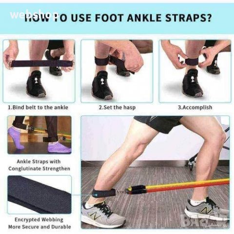 КОМПЛЕКТ ЛАСТИЦИ ЗА ТРЕНИРОВКА POWER RESISTANCE BANDS, снимка 3 - Фитнес уреди - 37945709