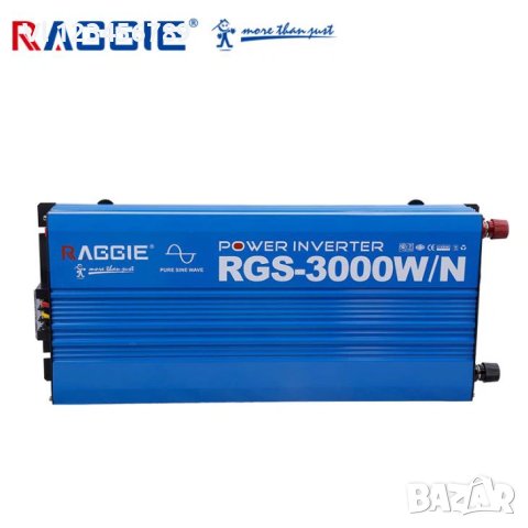 12V /3000 вата Инвертор с чиста синусоида Raggie или 24V/3000W, снимка 1 - Друга електроника - 42375305