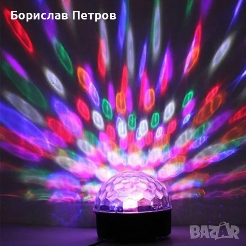 Диско лед лампа с дистанционно управление и флашка, снимка 8 - Прожектори - 55968431