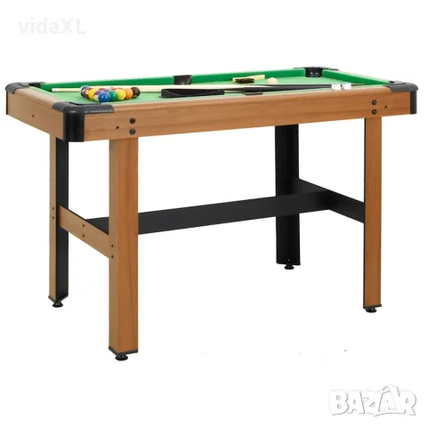 vidaXL Билярдна маса, 4 фута, 122x61x76 см, кафява（SKU: 91948）
