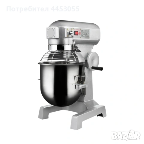 Професионален миксер 15 литра – планетарен тип, 0.75 kW, тристепенен контрол