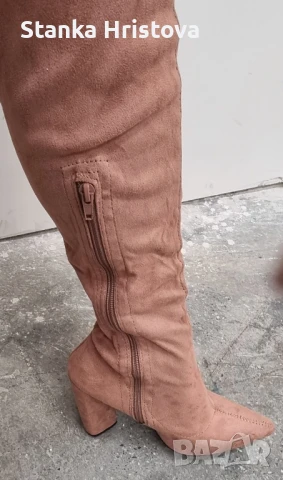 Дамски Велурени ботуши Charlotte Russe., снимка 2 - Дамски ботуши - 50822683