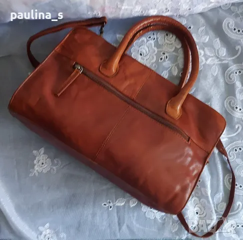 Винтидж аутлет / Естествена кожа / Чанта "Varese" , снимка 12 - Чанти - 48822308