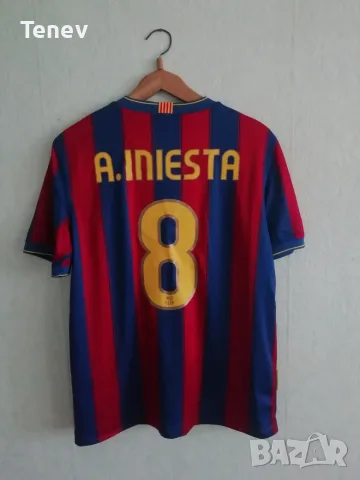 Barcelona Iniesta Nike 2009-2010 оригинална фланелка тениска Барселона Иниеста 