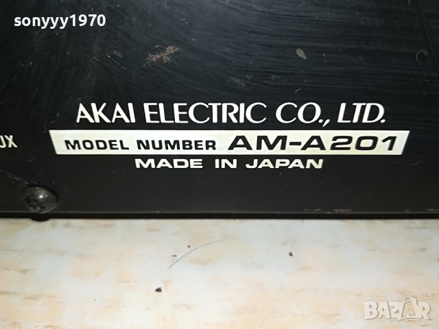 AKAI AM-A201 AMPLIFIER-MADE IN JAPAN 2007221100, снимка 18 - Ресийвъри, усилватели, смесителни пултове - 37444903
