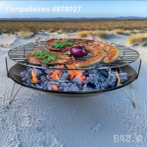 Градинско барбекю на дървени въглища LAMARQUE LBQ-SR14, снимка 3 - Барбекюта - 55742568