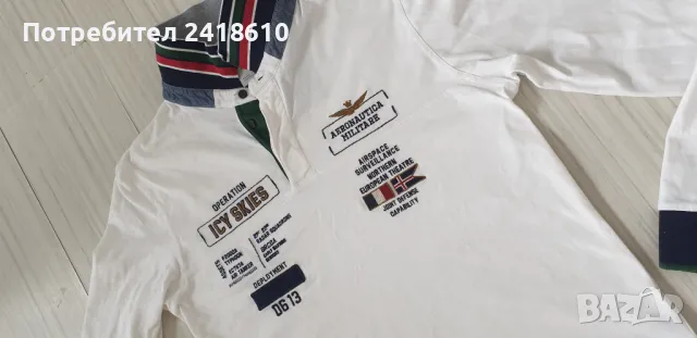 Aeronautica Militare Mens Size 50 / L - M  ОРИГИНАЛ! Мъжка Блуза!, снимка 9 - Блузи - 49795925