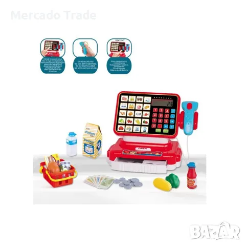 Детски касов апарат Mercado Trade, Със скенер и аксесоари