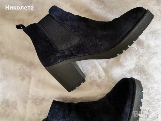 Дамски боти от велур, снимка 9 - Дамски боти - 51997353