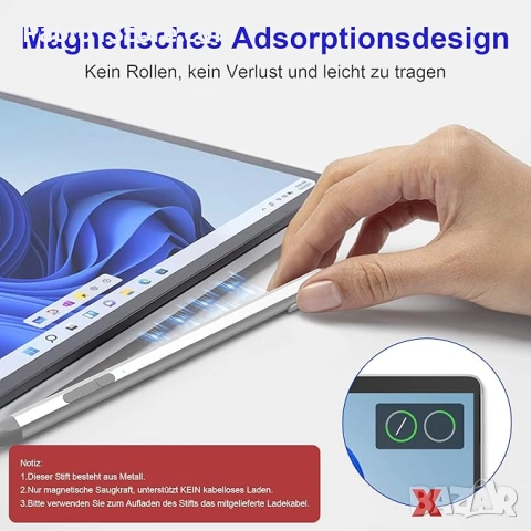 icrosoft Surface Pen за Microsoft Surface Pro 11/10/X/9/8/7/7+/6/5/4/3, Surface Book/Laptop/Go/Studi, снимка 6 - Друга електроника - 51951473