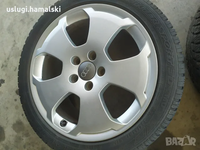 Алуминиеви джанти с гуми Audi 225/45/17, снимка 2 - Гуми и джанти - 55898766