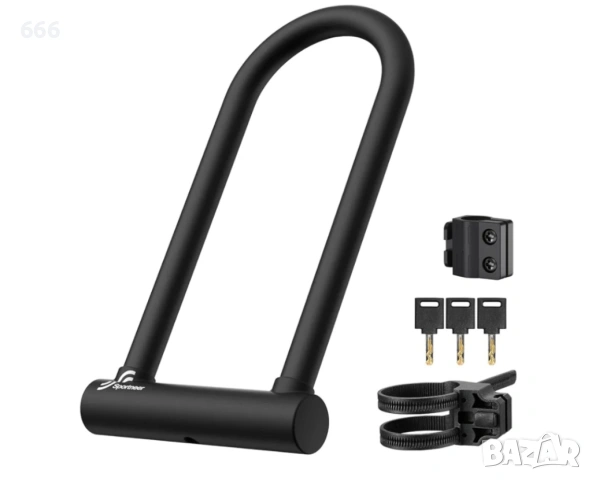 Sportneer U-образна ключалка за велосипед - 18 мм