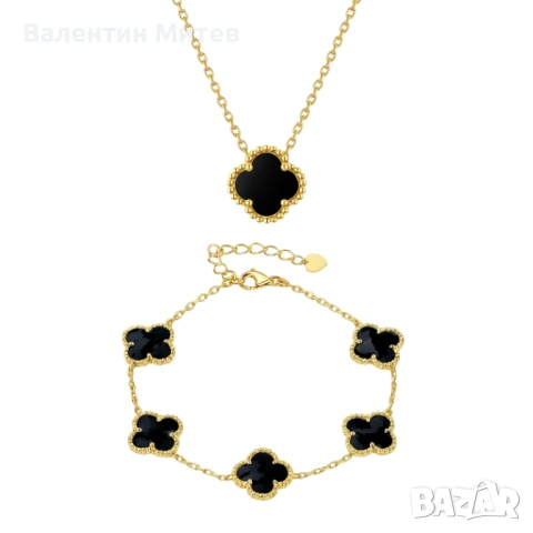 Сребърен комплект "Виктория", снимка 2 - Колиета, медальони, синджири - 53966276