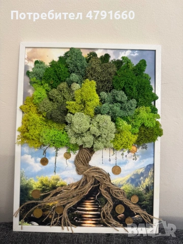 Ръчно изработени картини със скандинавски мъх, снимка 18 - Декорация за дома - 54140265