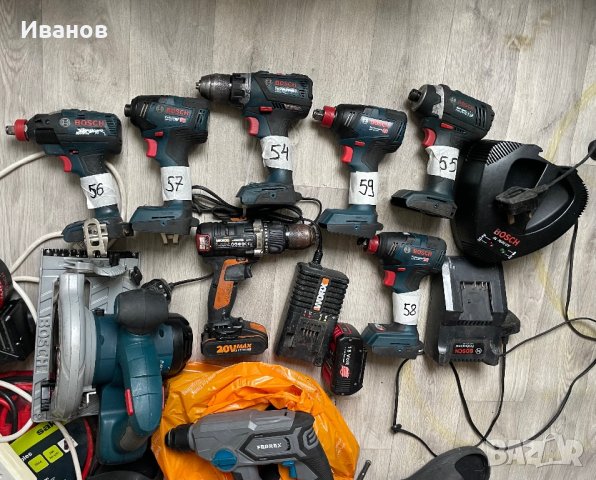 Безчетков винтоверт , Импакт , Dewalt, Bosch , перфоратор , снимка 1