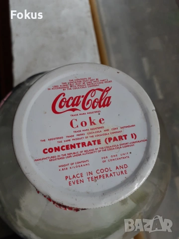 Coca Cola - Стар индустриален буркан от концентрат Кока Кола, снимка 2 - Антикварни и старинни предмети - 53377834