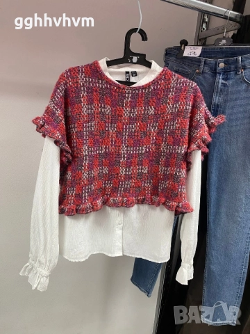 къса блуза на zara