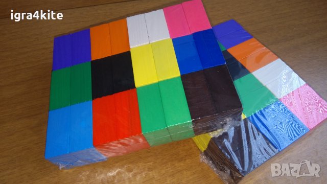 120 бр. дървени блокчета домино за 8.99лв. / всички дървени играчки