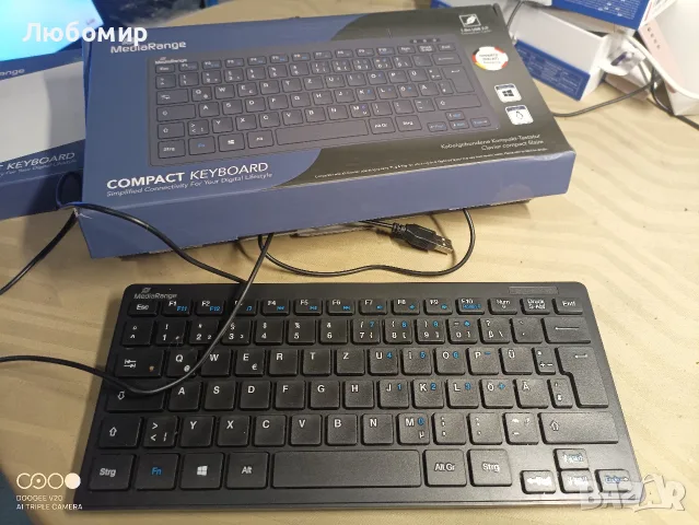 MediaRange MROS112 Черна Qwertz клавиатура с кабел , снимка 3 - Клавиатури и мишки - 56046723