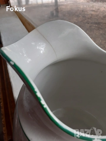 Огромни кана с леген порцелан Grimwade Bros - Staffordshire, снимка 5 - Антикварни и старинни предмети - 53364452