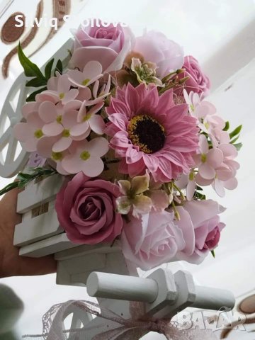 Колела със сапунени цветя , снимка 5 - Подаръци за жени - 40282902
