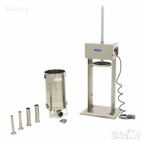 Автоматична пълначка за луканка, 15л - вертикална - от неръждаема стомана - с включени крачен педал , снимка 3 - Обзавеждане на кухня - 42688546