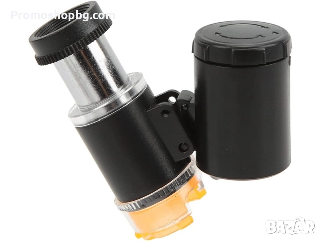 Малък джобен мини микроскоп лед увеличителна лупа за монети, платки, бижута с LED осветление, снимка 5 - Други инструменти - 51799245