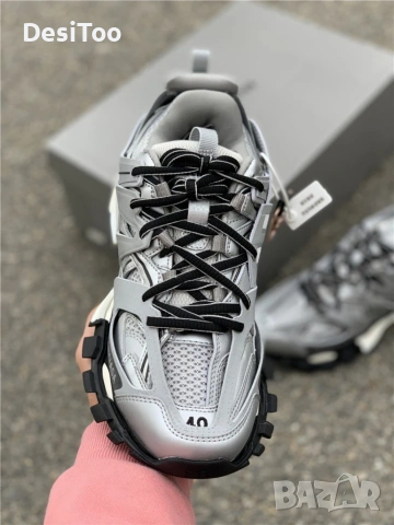 Balenciaga Track Sneaker "Silver/Black" , снимка 3 - Маратонки - 54362381
