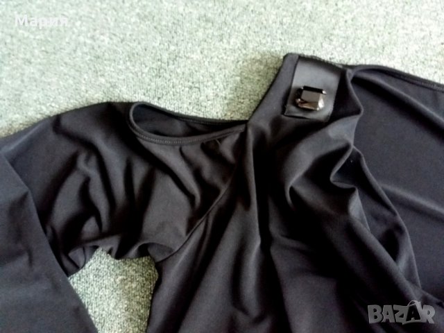Черна блуза ХЛ - 10 лв, снимка 2 - Туники - 33766809