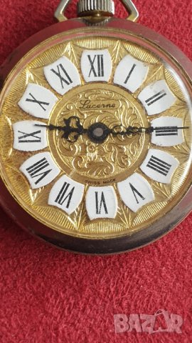 Дамски часовник медальон LUCERNE, снимка 3 - Антикварни и старинни предмети - 44319364