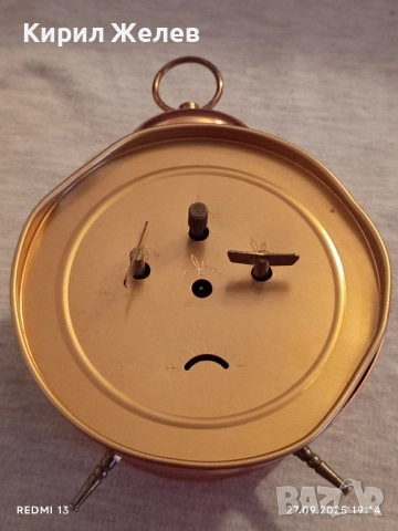 Рядък стар будилник INSA Югославия механичен за КОЛЕКЦИЯ 33447, снимка 10 - Антикварни и старинни предмети - 51859531