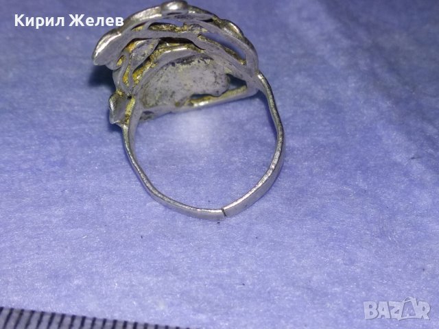 Стар ПРЕКРАСЕН ФЛОРАЛЕН АРТ НУВО СРЕБЪРЕН ПРЪСТЕН РОЗА - ВИСОКА ПРОБА СРЕБРО МАЙСТОРСКА РАБОТА 40613, снимка 12 - Антикварни и старинни предмети - 42644214