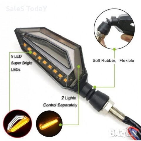 Светлини за мотор, Диодни LED мигачи и дневни светлини за мотор, скутер, снимка 4 - Аксесоари и консумативи - 32057849