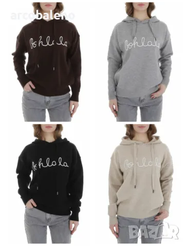 Дамски суичър с качулка, 4цвята 