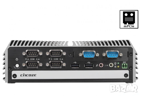 • Индустриален Rugged мини компютър i5-6300u/8GB RAM/250GB SSD/RAID/6X RS232/2x LAN/WiFi/9-48V, снимка 2 - Работни компютри - 54351637