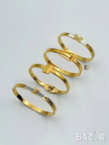 гривна от стомана 
не променя цвета си
висок клас
christian dior louis vuitton hermes cartier , снимка 12 - Гривни - 50970282