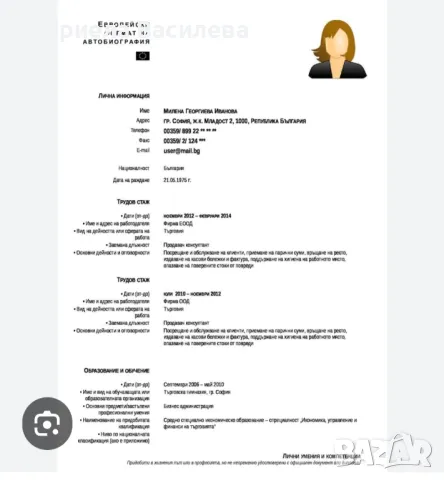 Професионално изготвяне на CV, снимка 1 - Други оферти за работа - 49275959