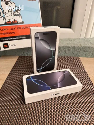 1tb❗ НЕРАЗПЕЧАТАН❗️  iPhone 16 Pro Max Лизинг от 105лв/мес ГАРАНЦИЯ❗️1000GB❗️ Black / White Titanium, снимка 1