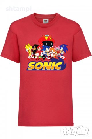 Детска тениска Sonic and friends 002,Соник,Игра,Изненада,Подарък,Празник,Повод, снимка 9 - Детски тениски и потници - 37434989