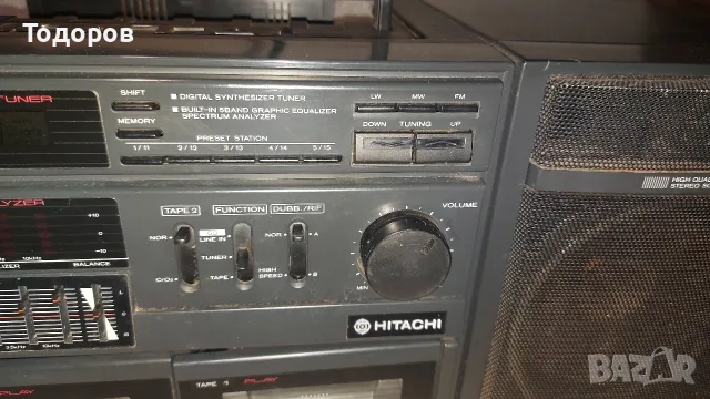 Hitachi MS-W600E Stereo Radio Cassette Recorder , снимка 4 - Радиокасетофони, транзистори - 56144273