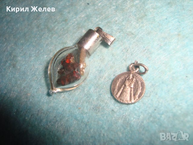 МИНИАТЮРНА СРЕБЪРНА или ПОСРЕБРЕНА ДВУСТРАННА ИКОНКА и СКЪПОЦЕННО МЕДАЛЬОНЧЕ със СКЪП.КАМЪЧЕТА 76131, снимка 8 - Колиета, медальони, синджири - 34984177