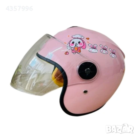 Детска мото каска, За скутер, АТВ и др, XS, Розова и сива, снимка 7 - Аксесоари и консумативи - 51282413