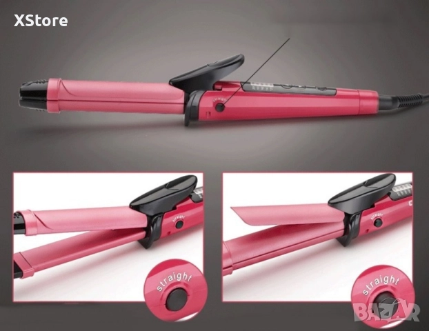 Многофункционална 2 в 1 маша и преса за коса TV821, снимка 4 - Преси за коса - 52508103