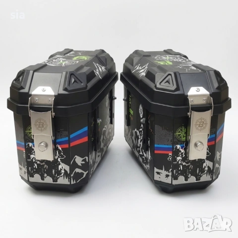 Куфари за мотор с рамка, странични дисаги, комплект