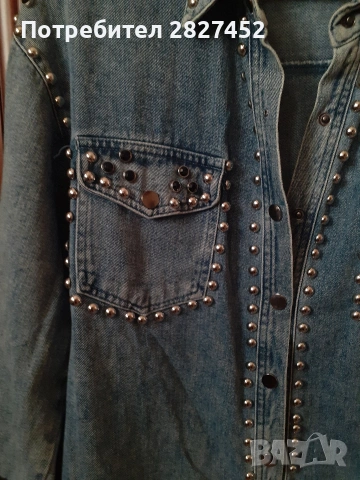 Дамско дънково яке-цена 15€, снимка 2 - Якета - 54328297