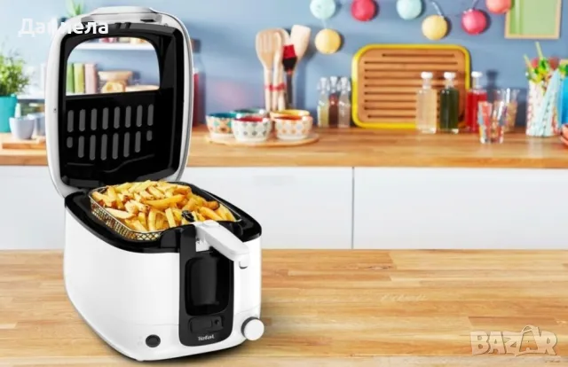 Фритюрник FR 3140 бял, черен, с таймер, снимка 5 - Фритюрници - 49602337