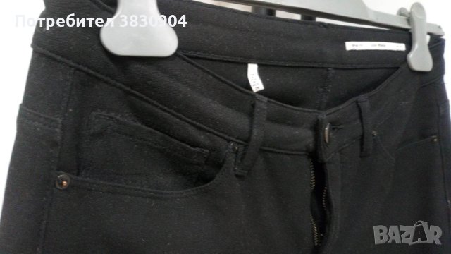 Черен панталон Zara, модел slim, M