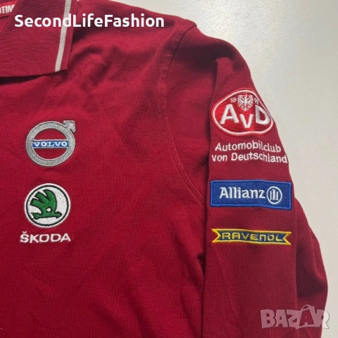 47 AVD Oldtimer Grand Prix Nurburgring 2019 Поло тениска с дълъг ръкав, червена, размер L Motorsport, снимка 6 - Тениски - 53101906