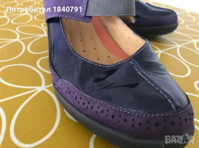 Clarks ‘Unstructured’- кожа, лачени, лилави - № 40, снимка 10 - Дамски ежедневни обувки - 56112505